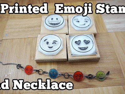 3D Printed Emoji Stamps and Necklace | Barb Makes Things #17