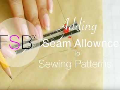 Adding Seam Allowances to Sewing Patterns
