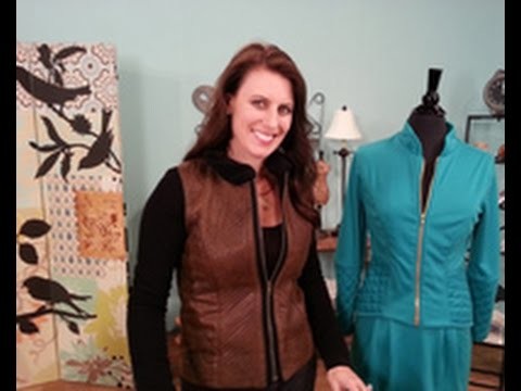Angela Wolf Uses a Walking Foot to Quilt a Jacket on It's Sew Easy (713-2)
