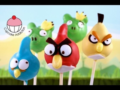 ANGRY BIRDS Cake Pops! Make Angry Birds Cake Pops -- A Cupcake Addiction Tutorial
