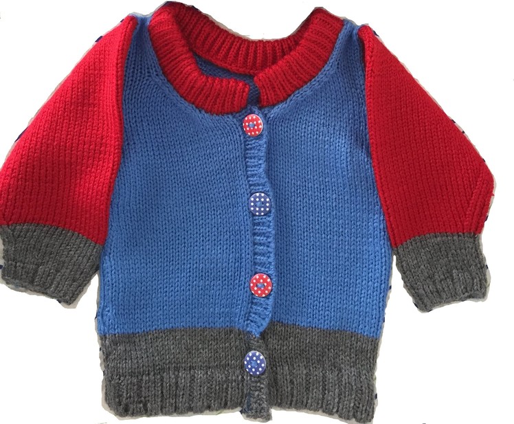 Baby boy sweater KNITTING PATTERN instructions