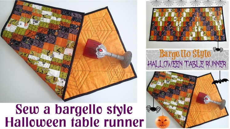 Bargello Style Halloween Table Runner Quilt