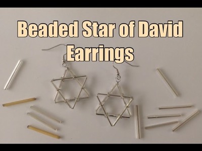 Beaded Star of David Earrings