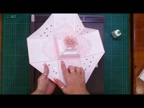 Cake tutorial for Wedding Exploding Box Card
