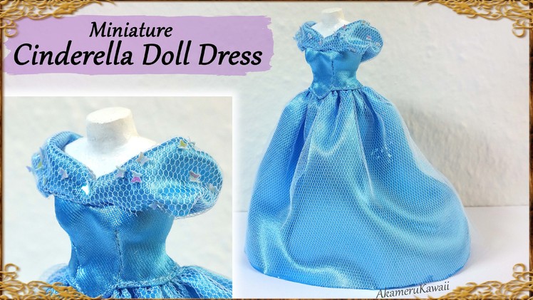 Cinderella Inspired Doll Dress - Fabric Tutorial