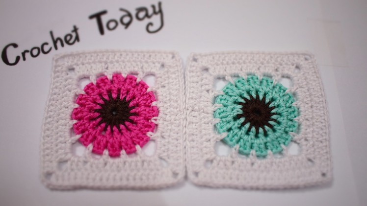 Crochet tutorial: How to crochet a granny square for beginners step by step ep02