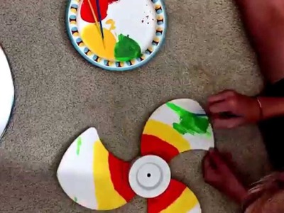 DIY Rainbow fan