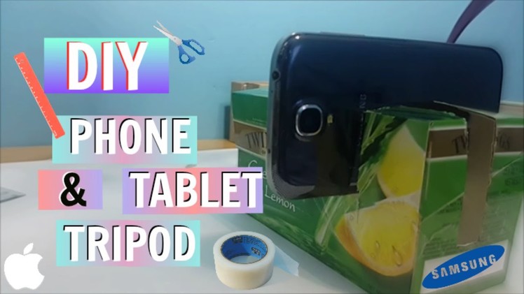 DIY Smart Phone and Tablet Tripod for New Youtubers