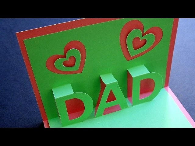 Father's day pop up card - learn how to make a popup card for dad - EzyCraft