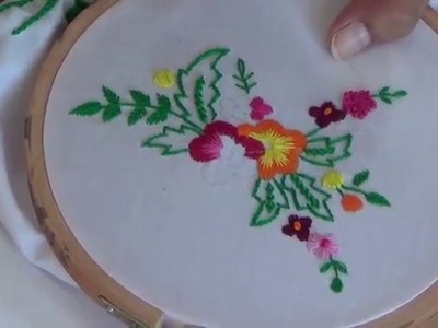 Hand Embroidery: Long and short Satin stitch