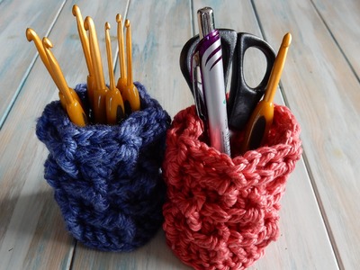 How to Crochet a Brick Stitch Pot Holder