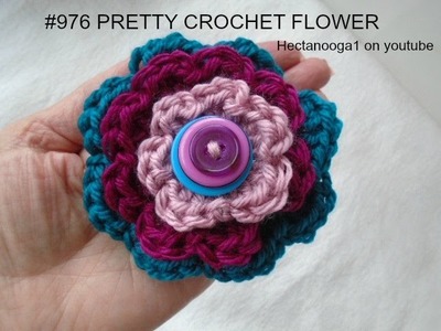 HOW TO CROCHET A pretty crochet flower