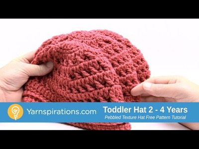 How to Crochet A Toddler Hat: Pebbled Textured Hat