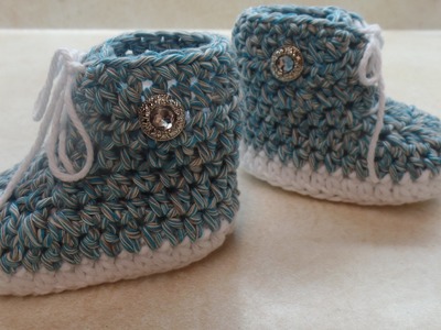 How to #Crochet #Baby Tennis #Shoe Crochet #Booties Crochet #Sneakers #TUTORIAL #312