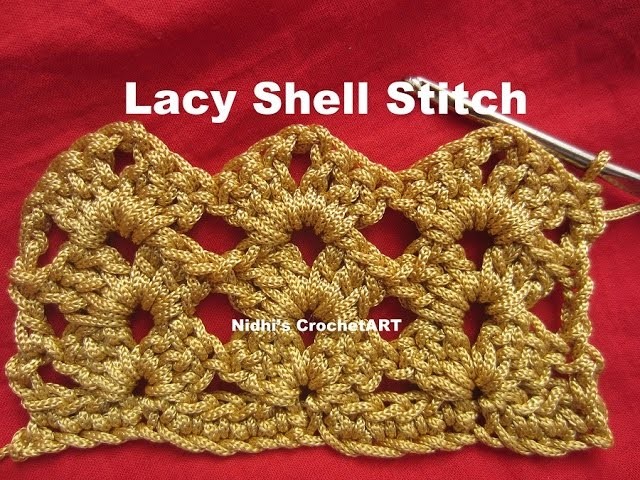 How To Crochet- Lacy Shell Stitch Tutorial