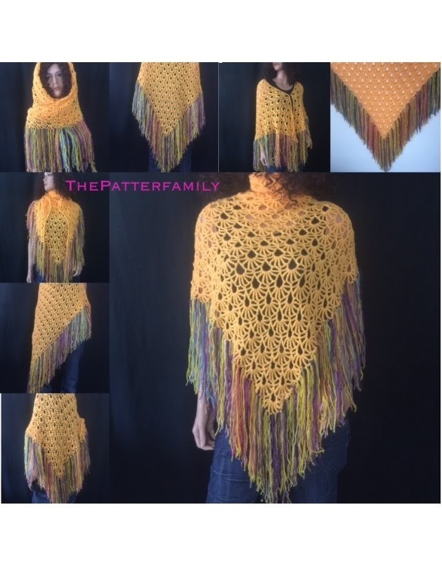 How to Crochet Purple Rain Shawl Pattern #55│by ThePatterfamily