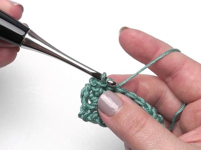 How to Crochet: Working Into a Slip Stitch (Left Handed)