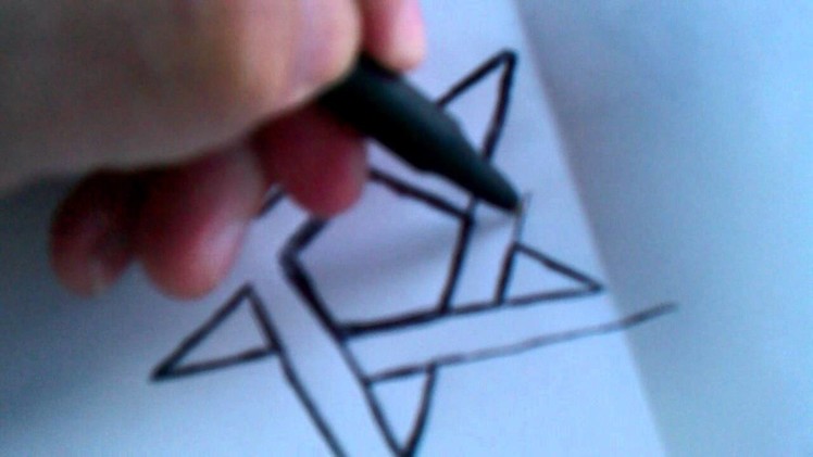How To Draw a Pentacle Symbol 3D