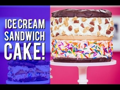 How to Make a BASKIN-ROBBINS COOKIE ICE CREAM SANDWICH! Peanut Butter, Chocolate and Cookie Dough!