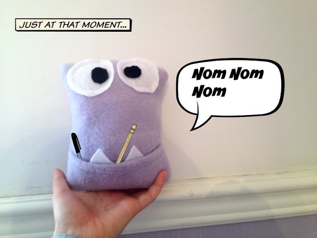 How to make a monster pocket pillow