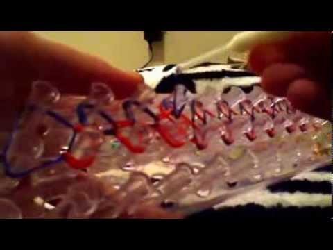 How to: make a single strand rainbow.wonder loom braclet, ring, or necklace