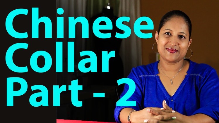 How to make chinese collar for kurti -  Part 2