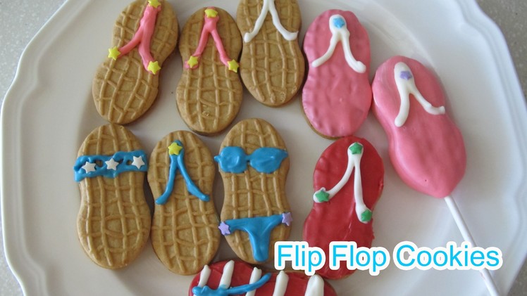 How to Make Flip Flop Sandal.Bikini Cookies(Nutter Butter) - 【Simply Yummy】by Elegant Fashion 360