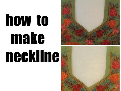 HOW TO MAKE PERFECT NECKLINE