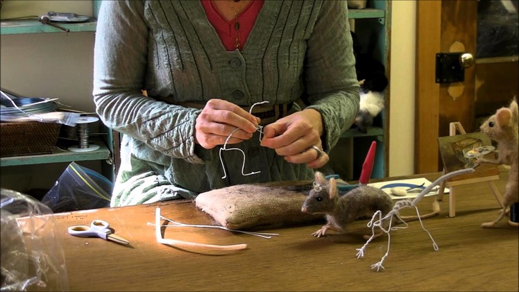 How To Needle Felt - Mouse Series 1: Armature by Sarafina Fiber Art