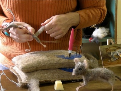 How To Needle Felt - Mouse Series 3: Building up the Body by Sarafina Fiber Art