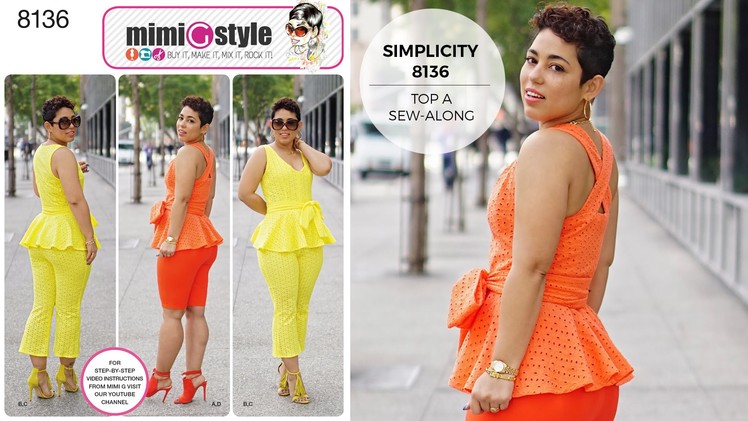 How to Sew a Top with Mimi G Simplicity Pattern 8136