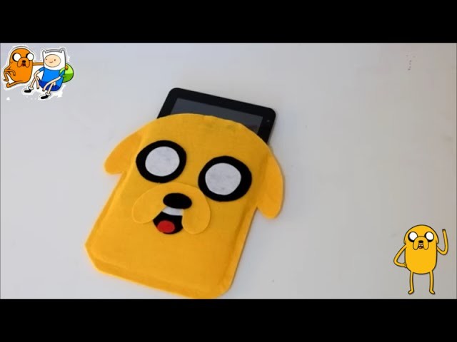 Jake the dog tablet felt case - Adventure time crafts