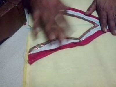 Kameez neck cutting and stitching