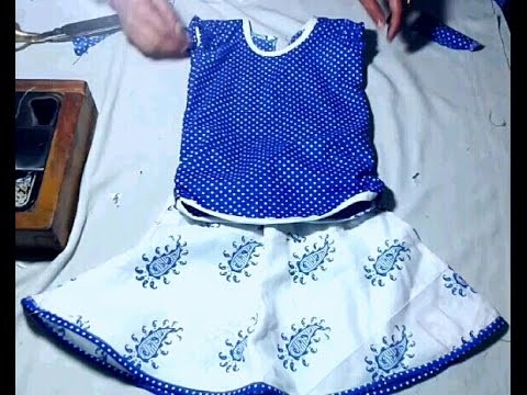 Kids top cutting and stitching in hindi