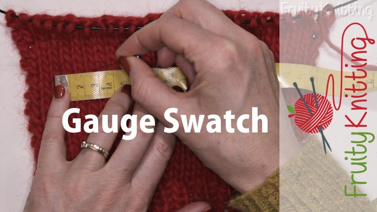 Knitting Gauge Swatch