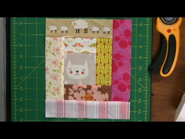 Log Cabin Quilt Squares with Scraps  |  National Quilters Circle