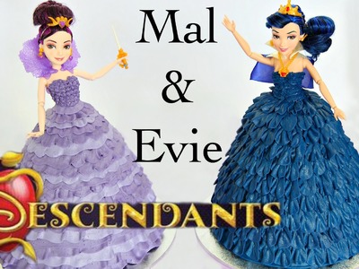 Mal & Evie Descendants Doll Cake - CAKE STYLE