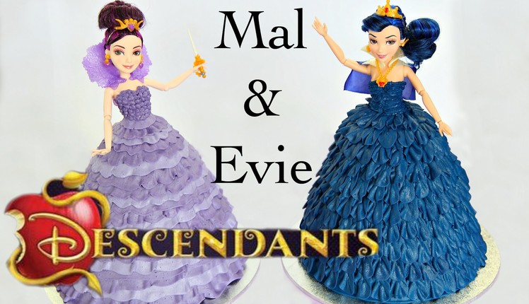 Mal & Evie Descendants Doll Cake - CAKE STYLE