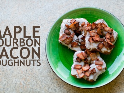 Maple Bourbon Bacon Star Doughnuts