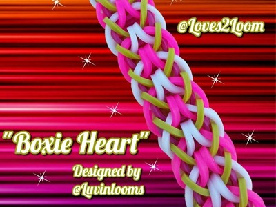 New "Boxie Heart" Hook Only Bracelet.How To Tutorial