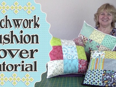 Patchwork Quilted Envelope Cushion Cover Tutorial