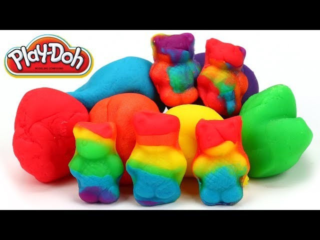 Play Doh Rainbow Gummy Bears Easy