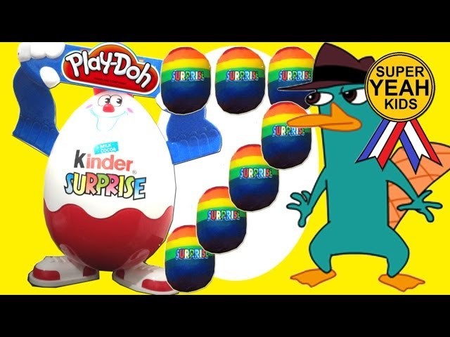 Rainbow Play Doh Surprise Eggs Unboxing | SuperYeahKids