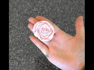 Rolled Flower Rose Fabric Tutorial with Artemis in Love (Part 2 Headband Tutorial)