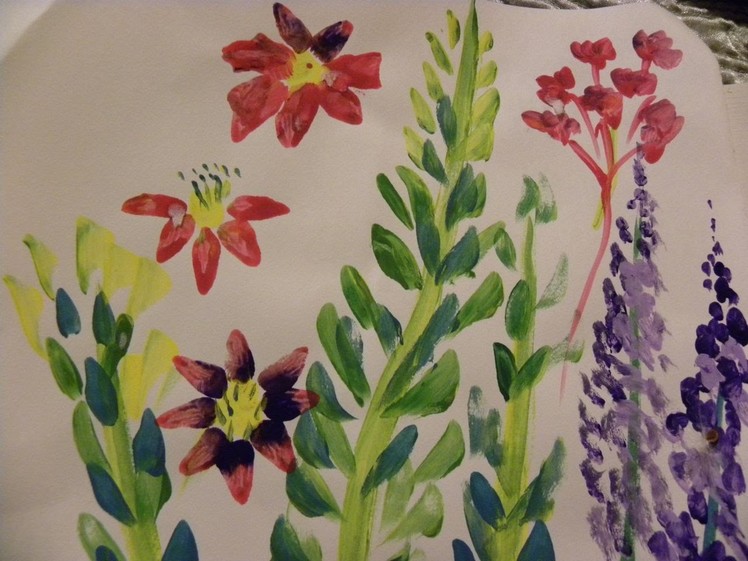 Science and Art for Kids:Painting Garden Flowers