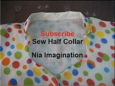 Sew Latest half collar High Neck design easy