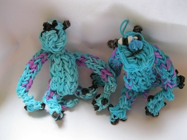Sully (monsters inc. monsters University) Loom tutorial, part 2 (Stomach & Tail)