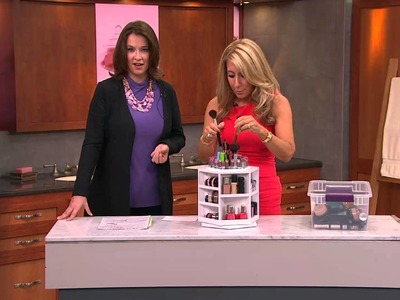 Tabletop Spinning Cosmetic Organizer by Lori Greiner with Jacque Gonzales