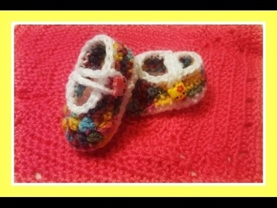 "Two-Color Baby Booties"