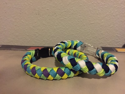 "4 Strand Paracord Braid" With a Core and Buckle